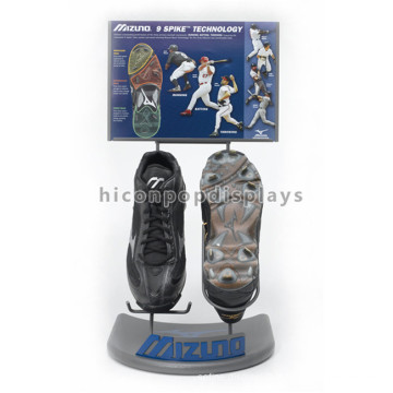 Counter Top Advertising Equipment Metal Sports Wear Retail Store Creative Shoe Display Ideas